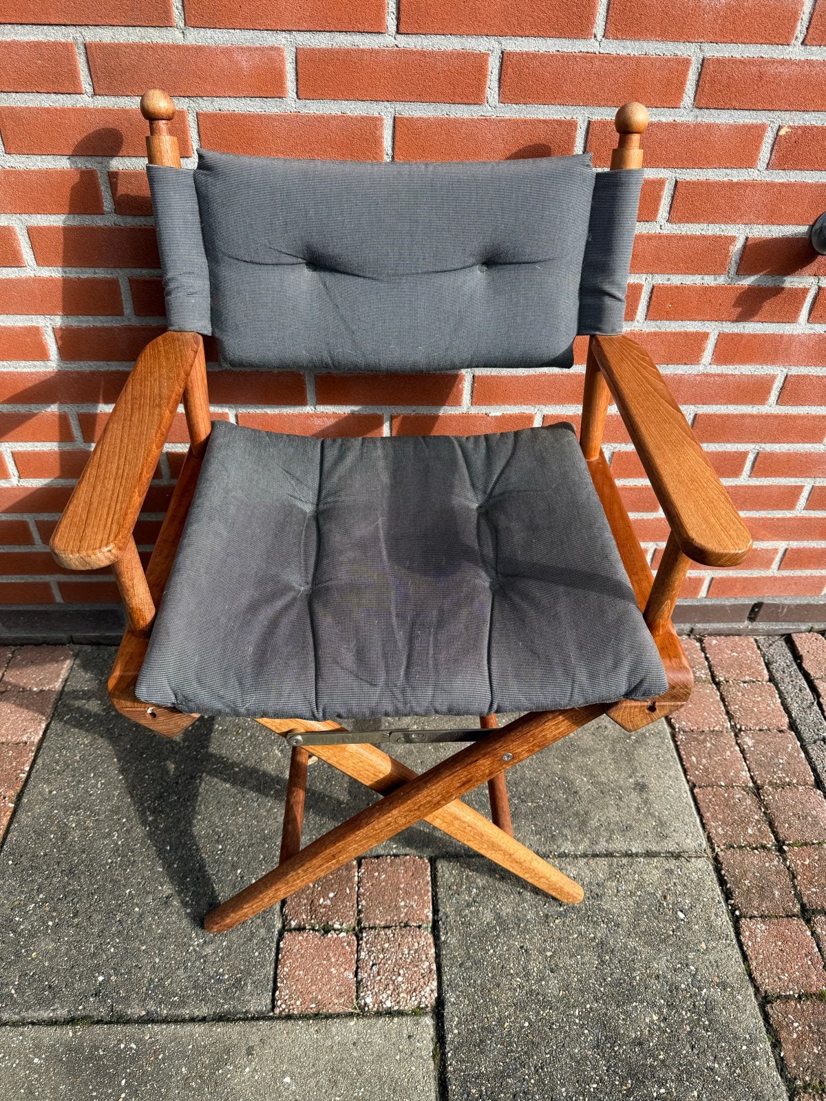 2 Zeer mooie regisseursstoelen, hoge kwaliteit, Huis en Inrichting, Ophalen, Gebruikt, Twee, Grijs