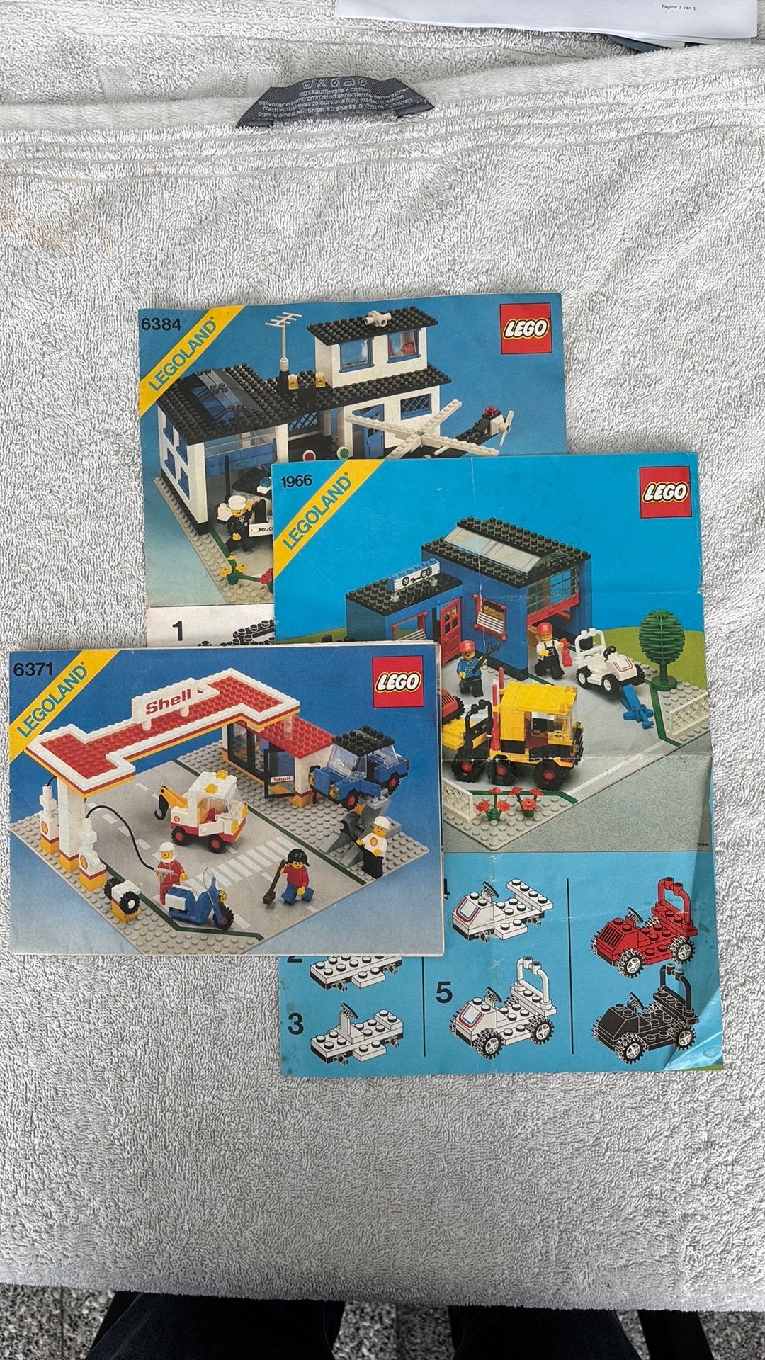LEGO Legoland bouwinstructies 6384 1966 6371 jaren 80, Gebruikt, Overige thema's, Lego, Overige typen