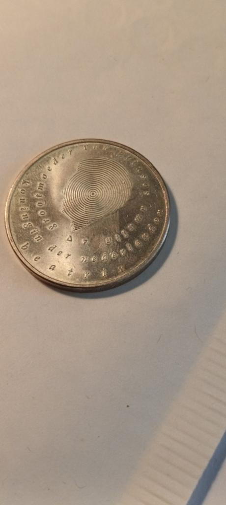 Zilveren 10 Euro Munt 2004 Beatrix - Geboorte Willem-Alexand, Postzegels en Munten, Munten | Nederland, Koningin Beatrix, Euro's
