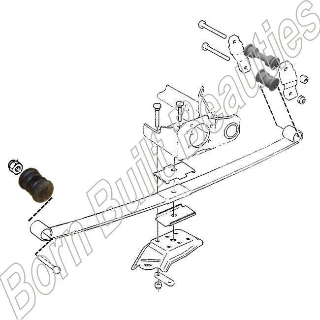 Achteras bussen voor de Volvo 343, 345, 340 en 360, Ophalen of Verzenden, Nieuw, Volvo