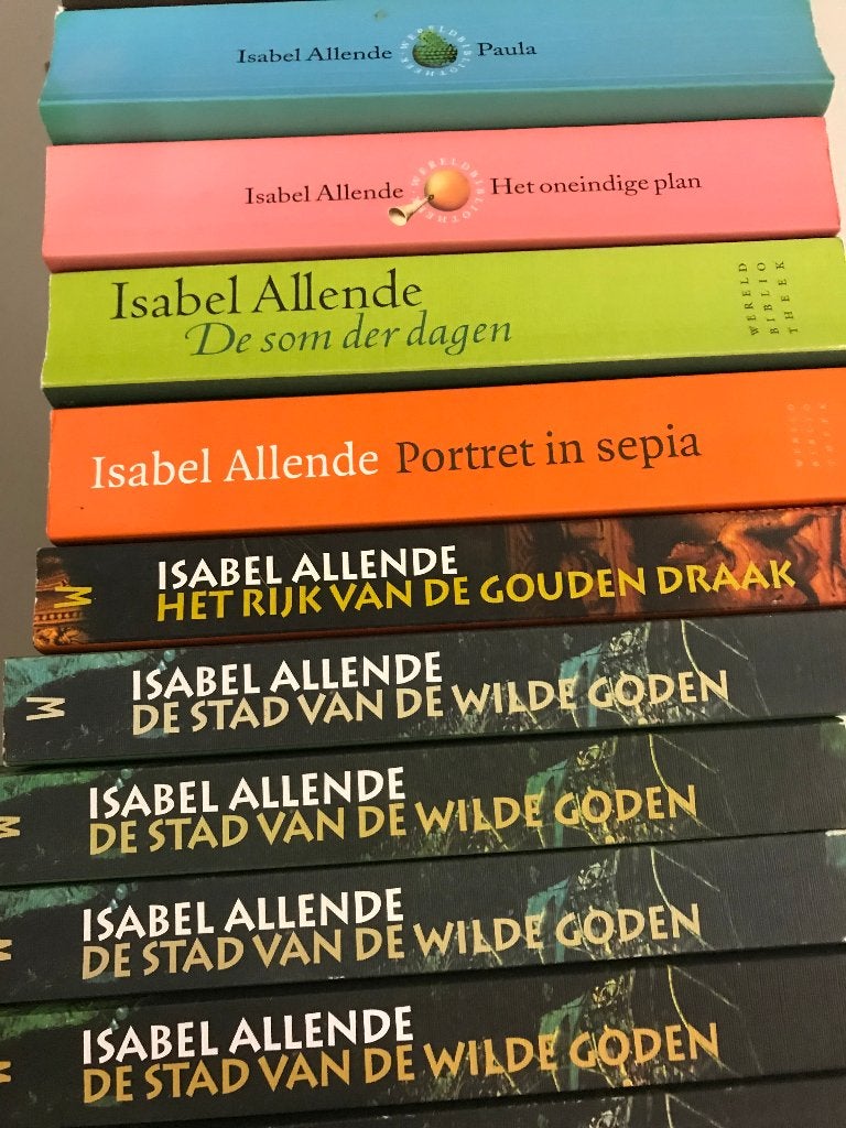 T.K. nog 17 boeken van Isabel Allende zie actuele lijst, Boeken, Ophalen, Gelezen, Isabel Allende, Wereld overig