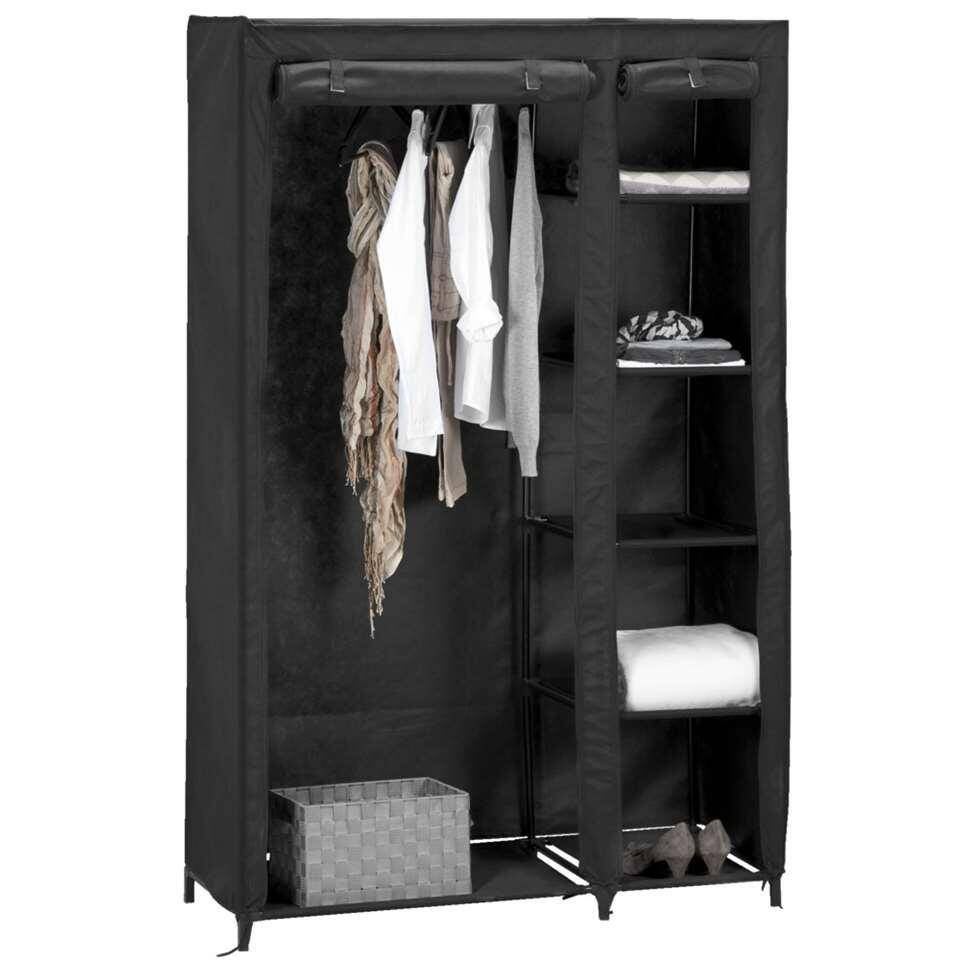 Stoffen garderobekast, Ophalen, 100 tot 150 cm, Stoffen, Met plank(en)