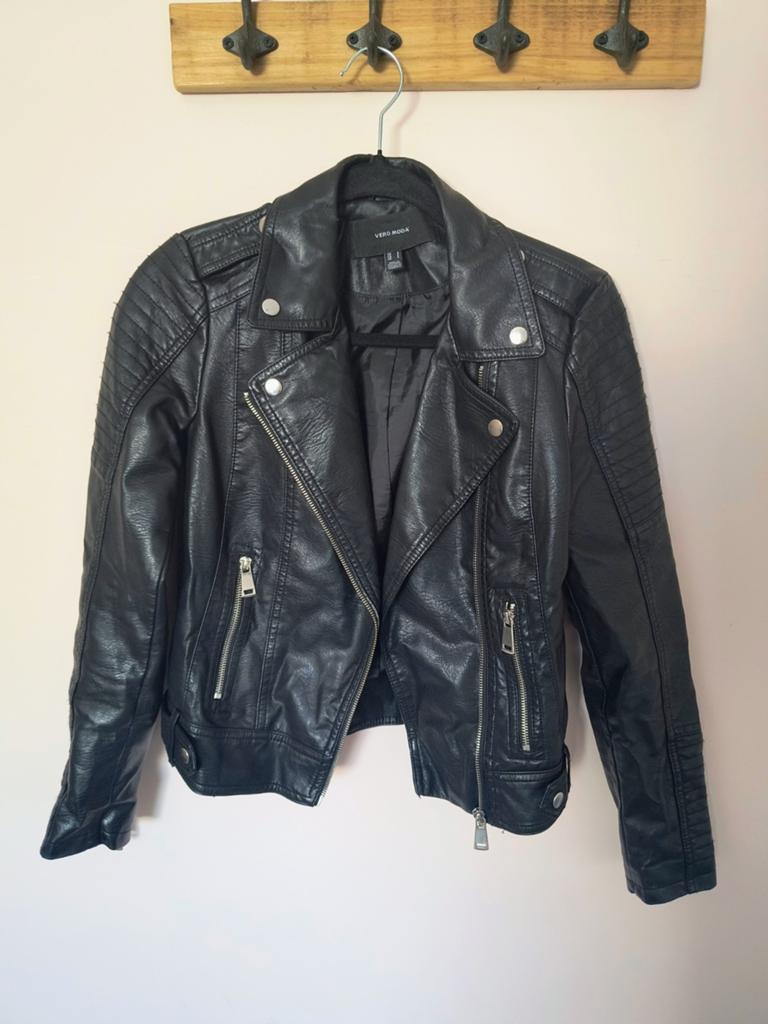 Vero Moda leren jasje maat S, Vero Moda, Zwart, Ophalen of Verzenden, Maat 36 (S)