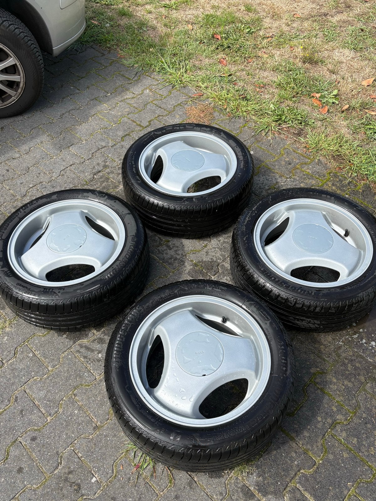 Set van 4 Saab 9-3NG velgen - Super Aero 16”, Ophalen, 16 inch, Banden en Velgen, 205 mm
