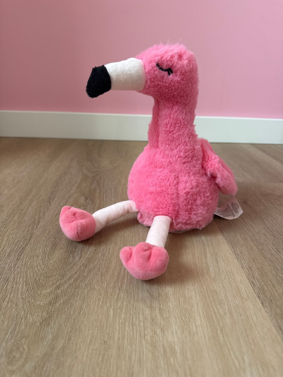 Napraat Roze flamingo interactive knuffel, Overige merken, Overige karakters, Overige typen, Ophalen of Verzenden