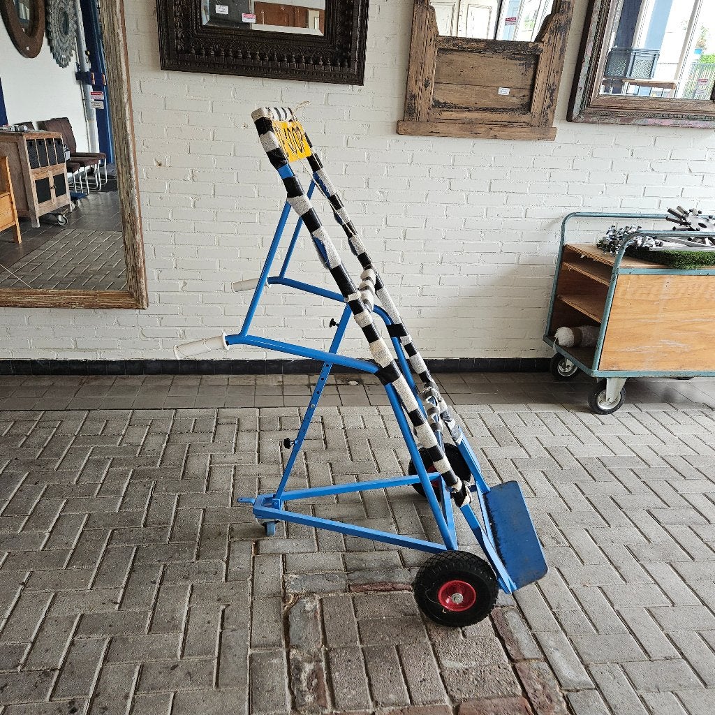 Steekwagen transportwagen met 1 steunzwenkwiel met rem., Doe-het-zelf en Verbouw, Ophalen, Zo goed als nieuw