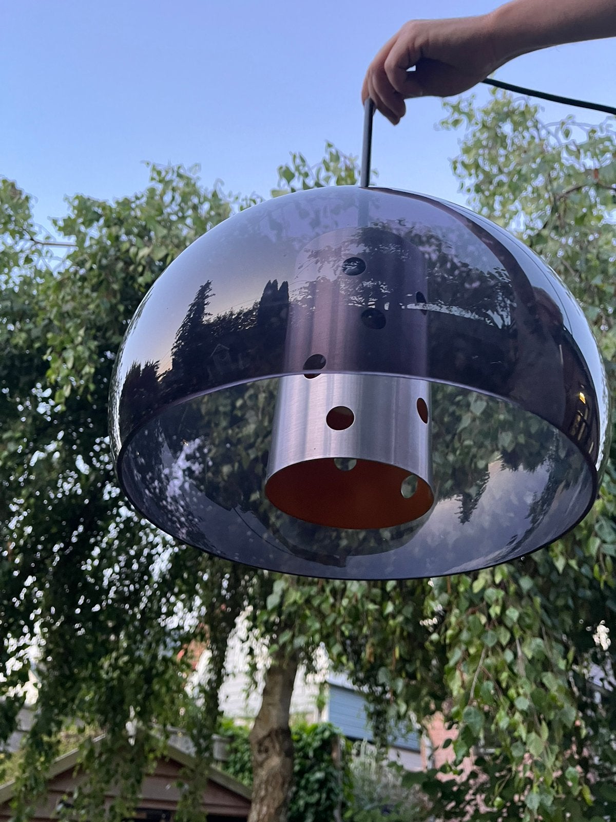 Mid Century Herda Space Age Mushroom Hanglamp vintage retro, Huis en Inrichting, Ophalen of Verzenden, Gebruikt, Retro vintage