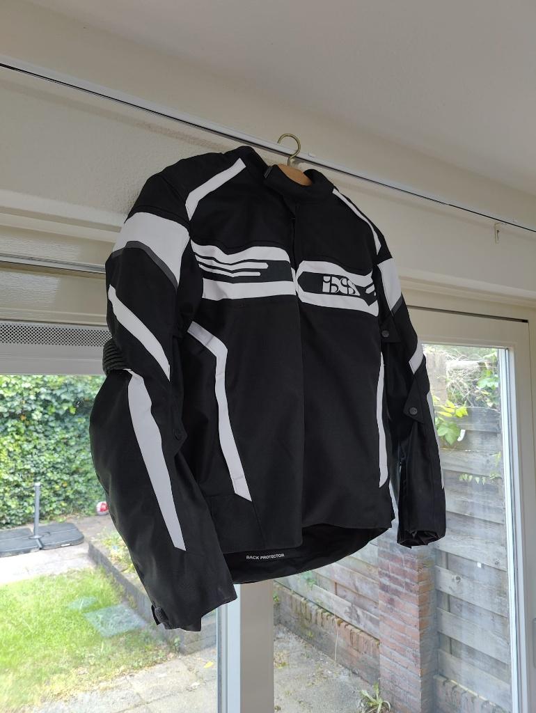 IXS motorjas textiel - Zwart met wit, Motoren, Ophalen, Jas | textiel, Heren, IXS