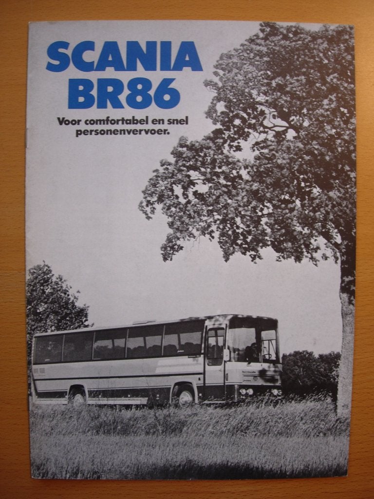 Scania BR86 Bus Brochure 1976 –BR 86, Gelezen, Ophalen of Verzenden, Overige merken, Scania