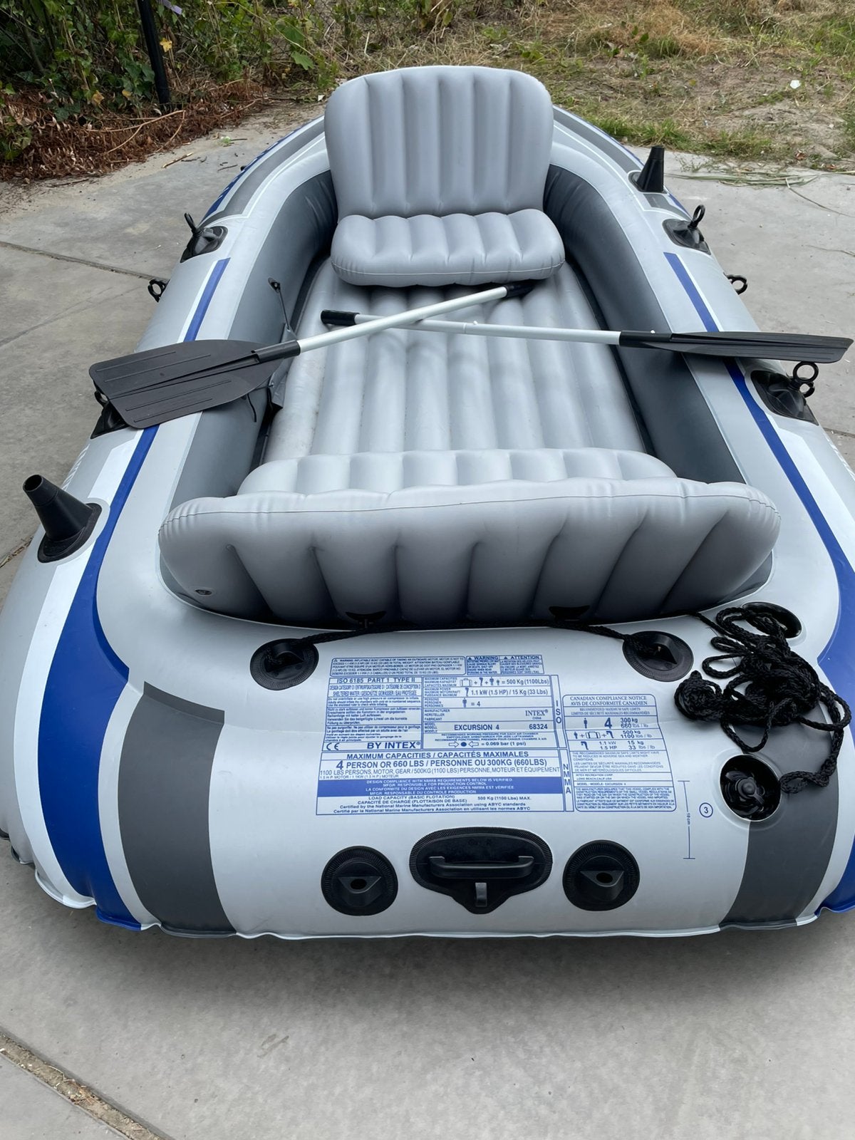 Intex opblaas boot excursion 4, Watersport en Boten, Kano's, Ophalen, Opblaasbaar, Drie personen of meer, Overige typen