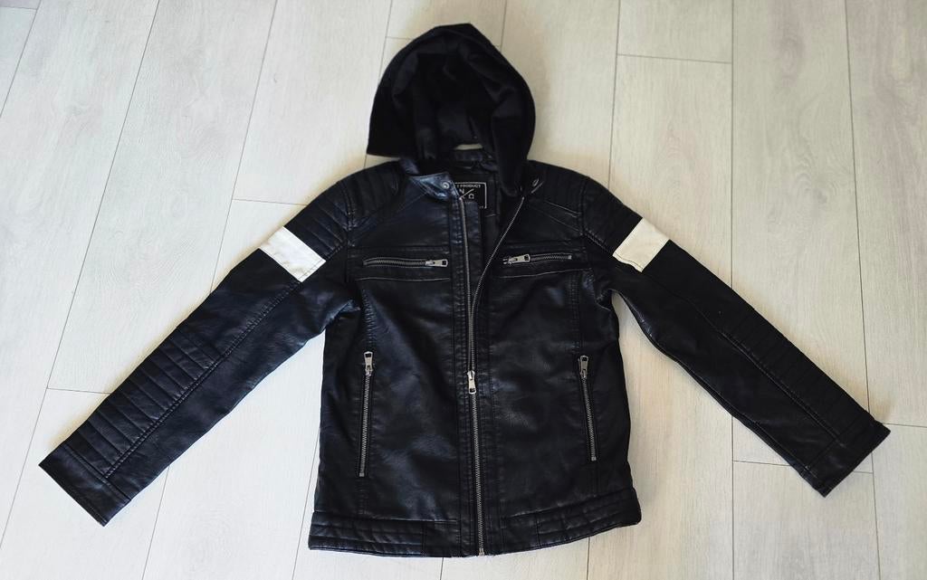 Stoere kinder motorjas, maat 152, Gebruikt, Jongen of Meisje, Ophalen of Verzenden, YNC Unlimited DVSN PRDCT