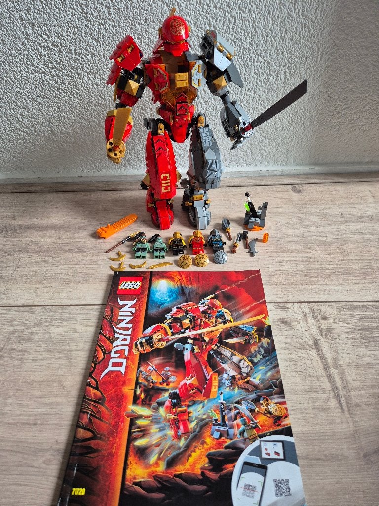 Lego Ninjago 71720 Fire Stone Mech, Gebruikt, Compleet, Lego, Ophalen of Verzenden