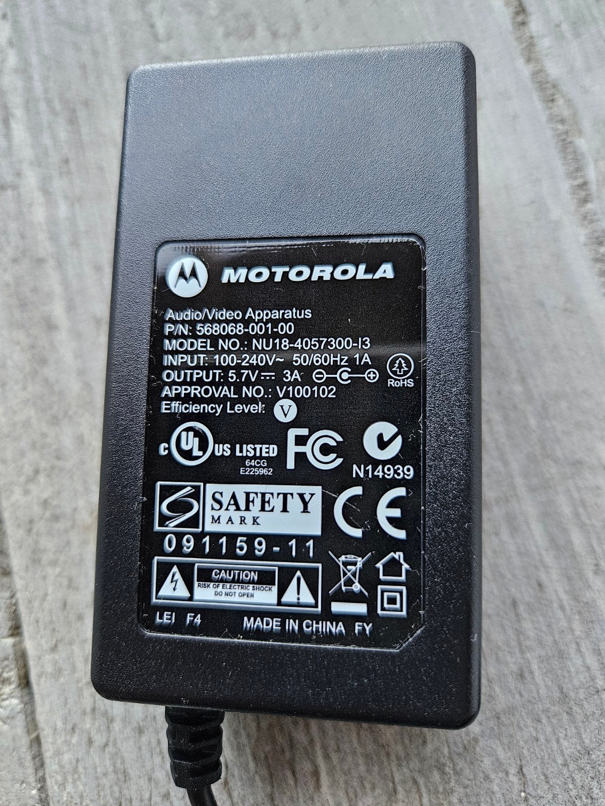 Motorola NU18-4057300-I3 Audio/Video Apparaat Adapter, Ophalen of Verzenden