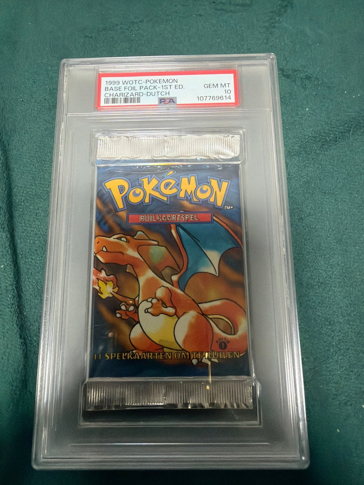 PSA 10 1999 WOTC Pokémon Base Foil Pack 1st Editie, Verzenden, Nieuw, Booster, Foil