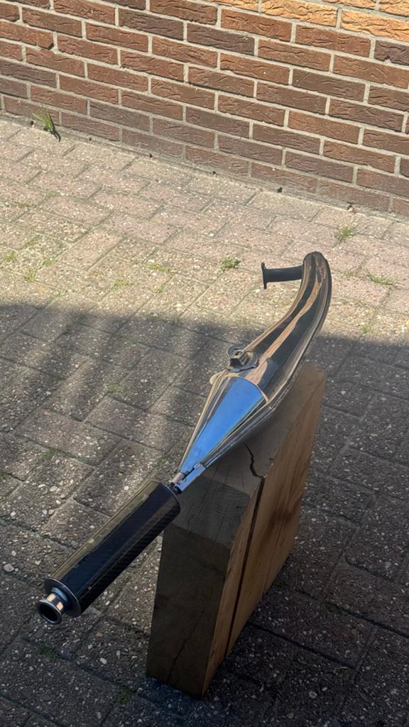 Custom uitlaat tomos, Fietsen en Brommers, Brommeronderdelen | Algemeen, Ophalen of Verzenden