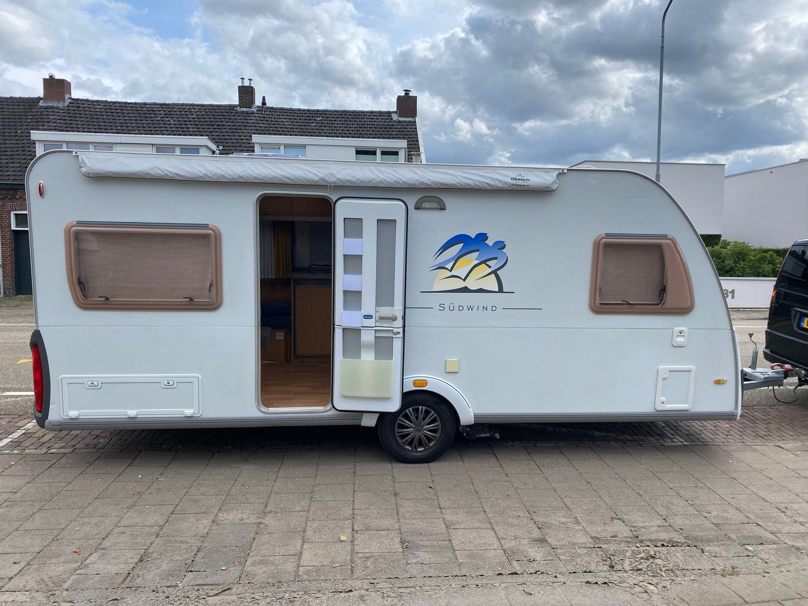 Knaus Sudwind 500 Caravan airco mover luifeltent en voortent, Kachel, Rondzit, Frans bed, Particulier