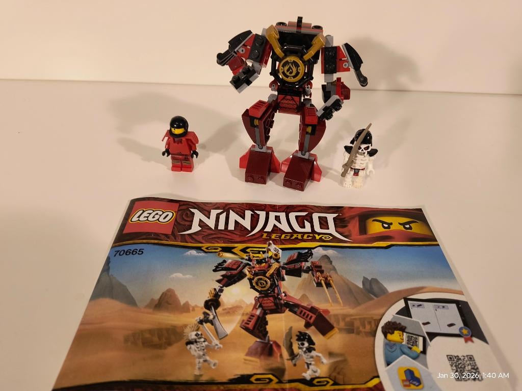 LEGO Ninjago 70665 The Samurai Mech met boekje, Kinderen en Baby's, Speelgoed | Duplo en Lego, Ophalen of Verzenden, Zo goed als nieuw