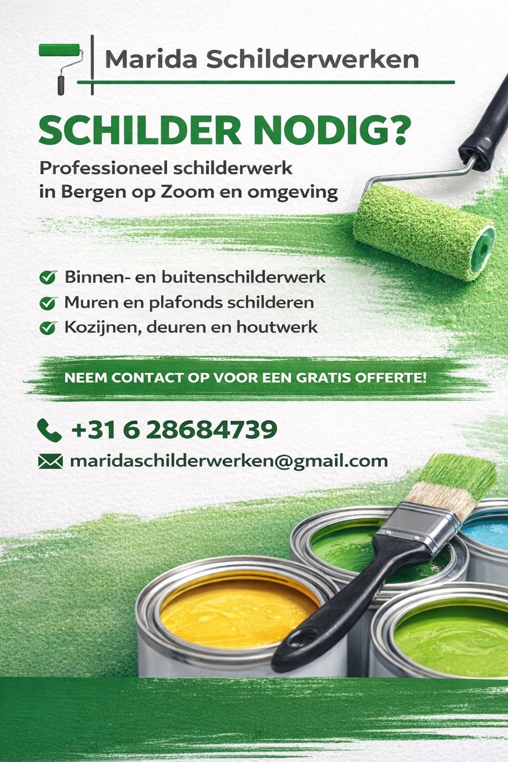 SCHILDER NODIG?, Ophalen of Verzenden