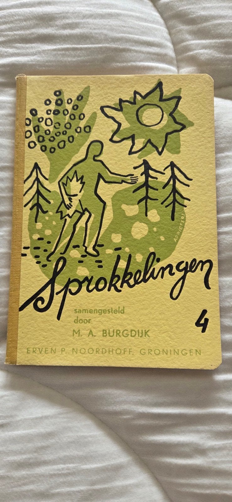 Sprokkelingen 4 - M.A. Burgdijk - Vintage Kinderboek, Boeken, Ophalen of Verzenden, Gelezen, M.A. Burgdijk, Sprookjes