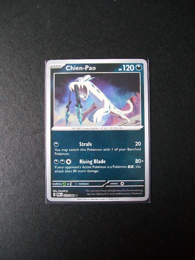 9498. Nieuwe Pokemon Kaart Holofoil CHIEN-PAO HP 120 054/088, Verzenden, Nieuw, Losse kaart, Foil
