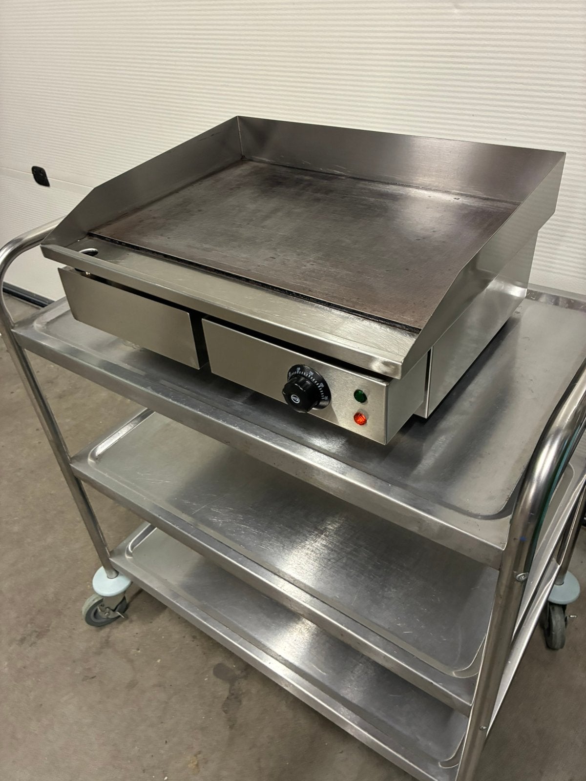 Te koop rvs bakplaat horeca catering foodtruck buitenkeuken, Ophalen, Zo goed als nieuw