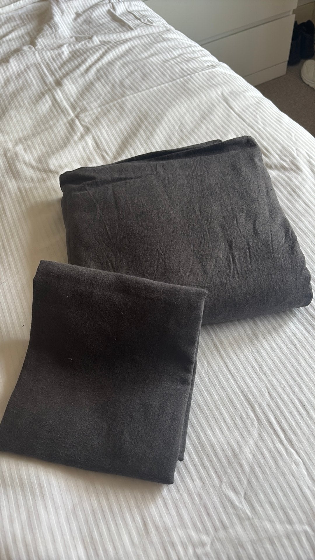 Eénpersoons Ikea dekbed overtrek, Ophalen, Zo goed als nieuw, Wit, Vierkant