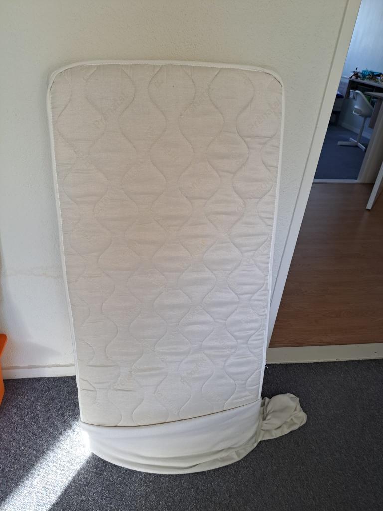 Prenatal matras ledikant, Ophalen, 190 cm of minder, Zo goed als nieuw, Matras