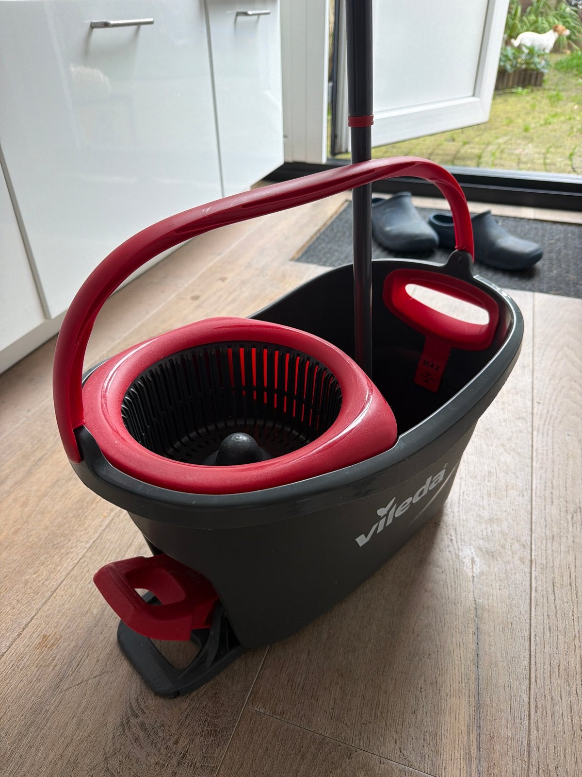 Vileda EasyWring & Clean Dweilsysteem met 3 Mopkoppen, Ophalen, Dweilemmer, -bak, of -wagen