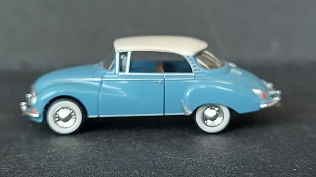 Dkw Auto Union 1000 S Lichtblauw 1:87 Brekina Pol, Auto, Brekina gmbh, Info@brekina.de, Nieuw