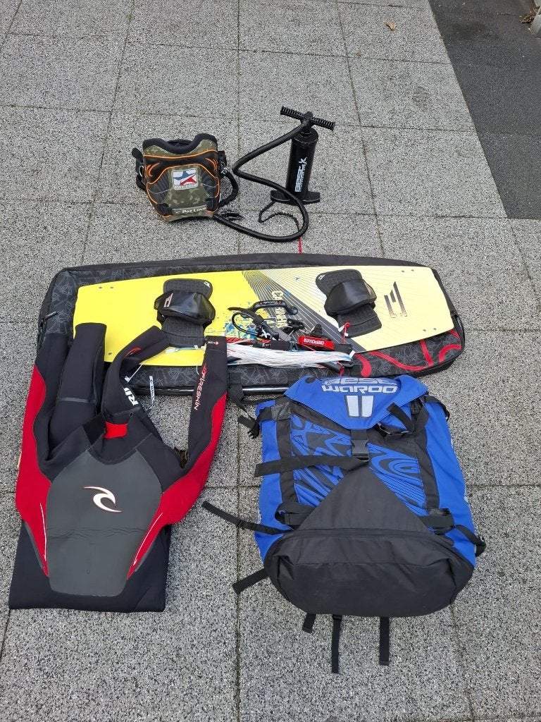Complete Kitesurf set, Watersport en Boten, Kitesurfen, Ophalen, Kitesurf-set, Twintip, Nieuw