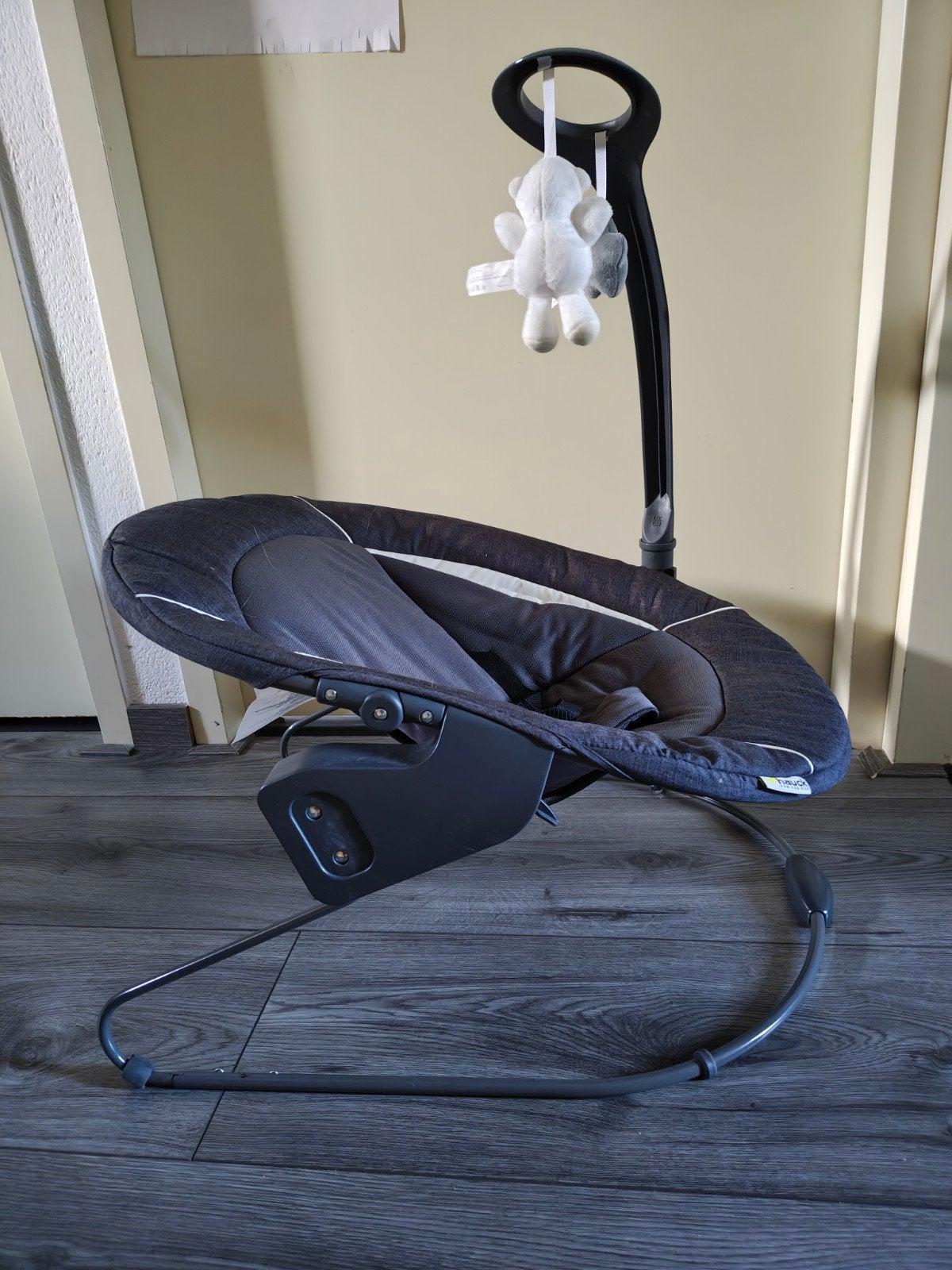 Hauck Alpha Bouncer Deluxe wipstoel (babyset), Ophalen, Zo goed als nieuw, Overige typen, Gordel(s)