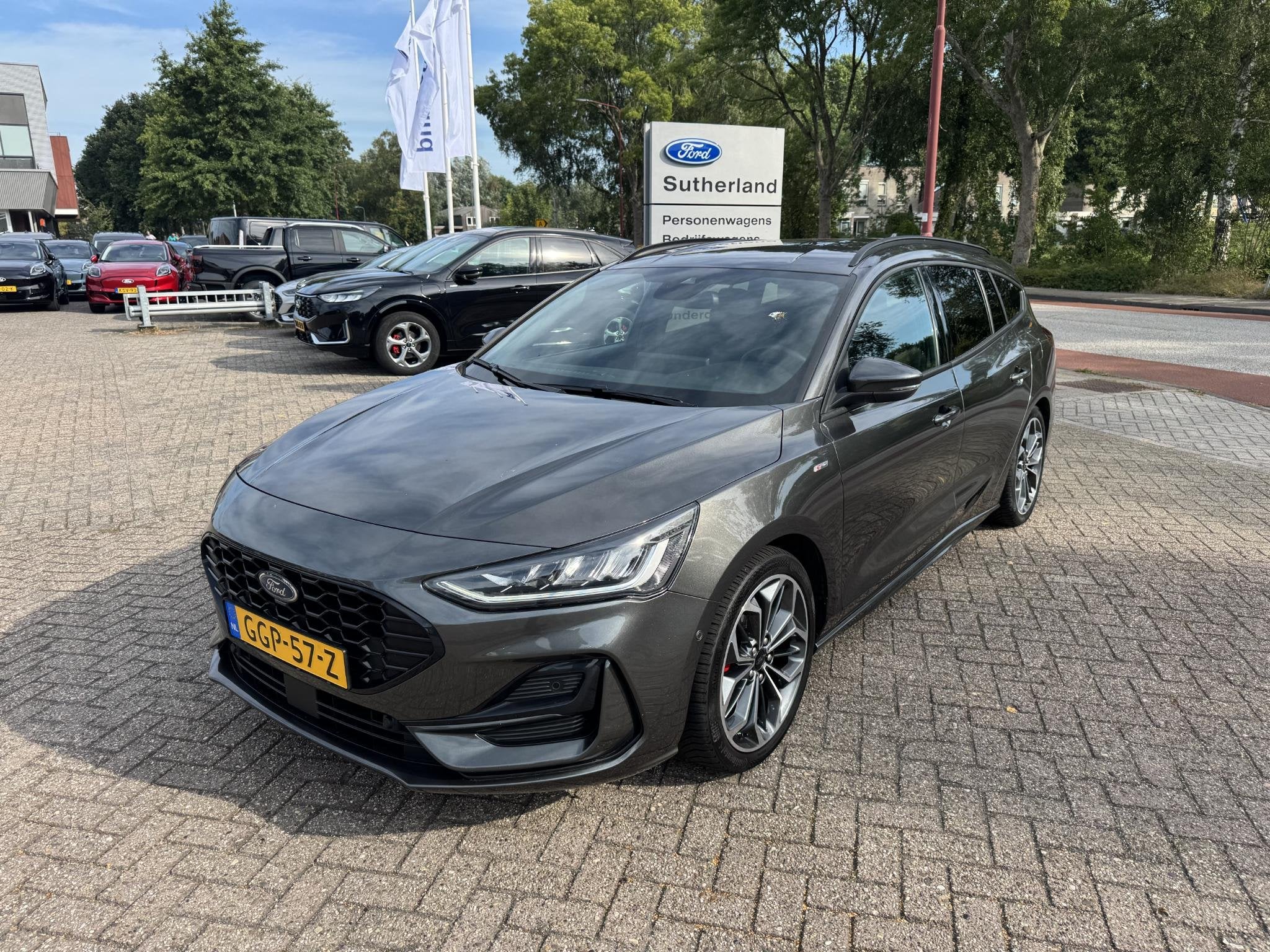 Ford Focus Wagon 1.0 EcoBoost Hybrid ST Line X 155pk Automaa, Stof, Gebruikt, Euro 6, Origineel Nederlands