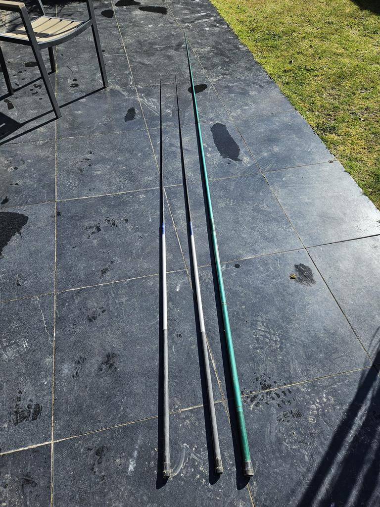 Hengels vaste stok telescoop 2x280 1x370, Ophalen, Gebruikt, Vaste hengel