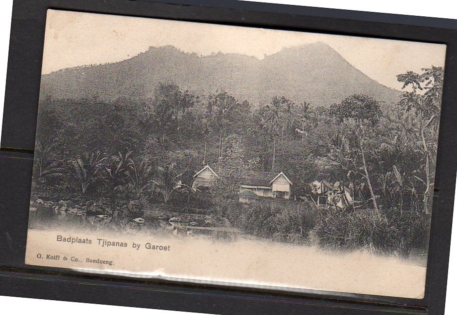 Ned Indië bathing place Garoet Tjipanas  1900, Ophalen of Verzenden, Voor 1920, Frankrijk