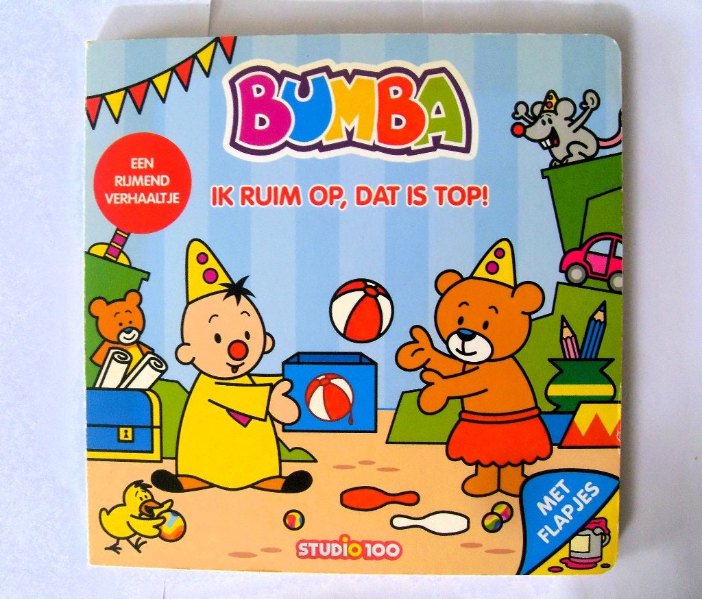 Bumba - ik ruim op dat is top - flapjesboek - studio 100, Ophalen of Verzenden, Zo goed als nieuw, Studio 100
