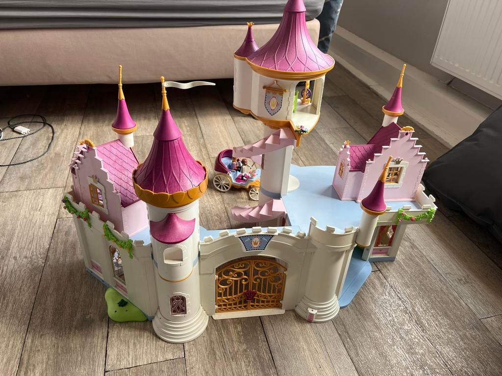 Playmobil prinsessenkasteel met div. accessoires, Ophalen, Gebruikt, Poppenhuis