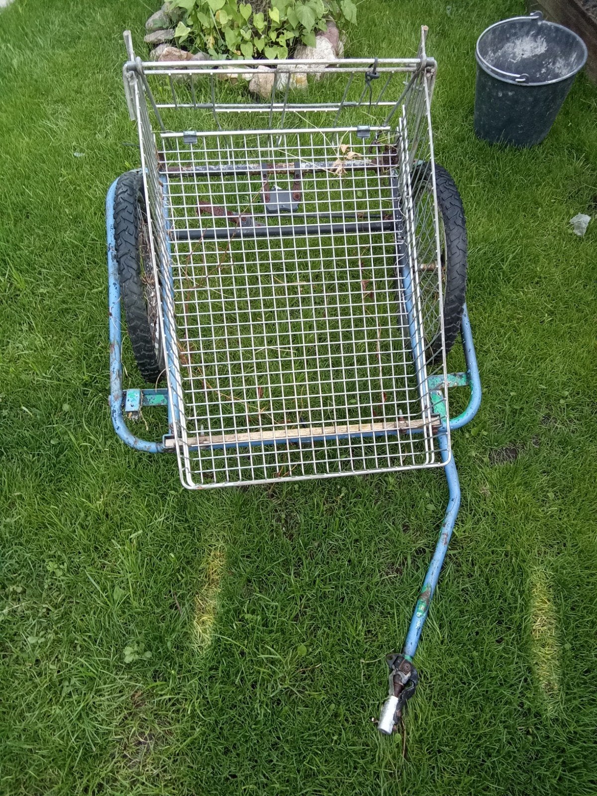 Fietskar 80x60 cm - Handige bagagekar, Fietsen en Brommers, Fietsaccessoires | Aanhangers en Karren, Ophalen, Gebruikt, Bagagekar
