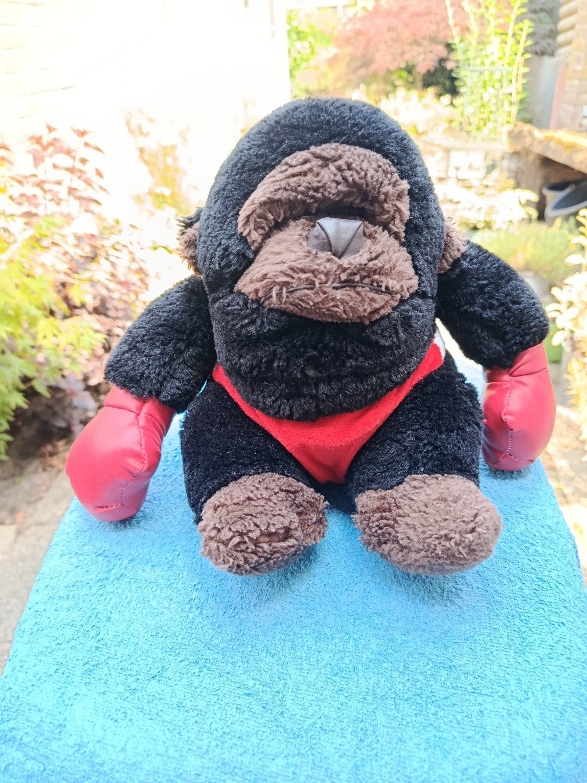 Stoere Gorilla Knuffel met Bokshandschoenen, Ophalen