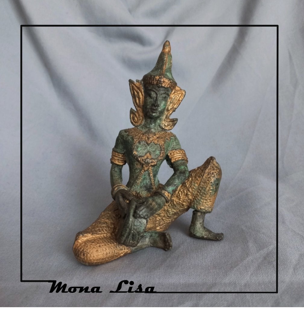 Bronzen Thai beeld – 13,5 cm, Ophalen of Verzenden