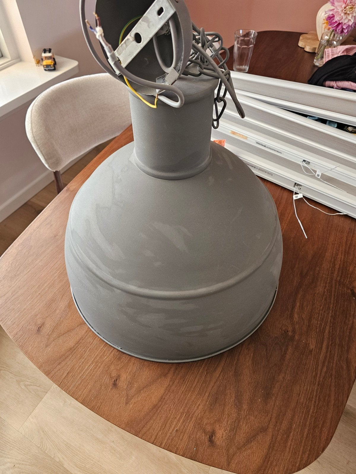 Eetkamer hanglamp, Ophalen, Gebruikt, Metaal, E27 (groot)