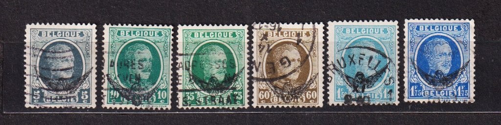 België Dienstzegels 1929-1930 S1-S6 gestempeld, Ophalen, Gestempeld, Gestempeld