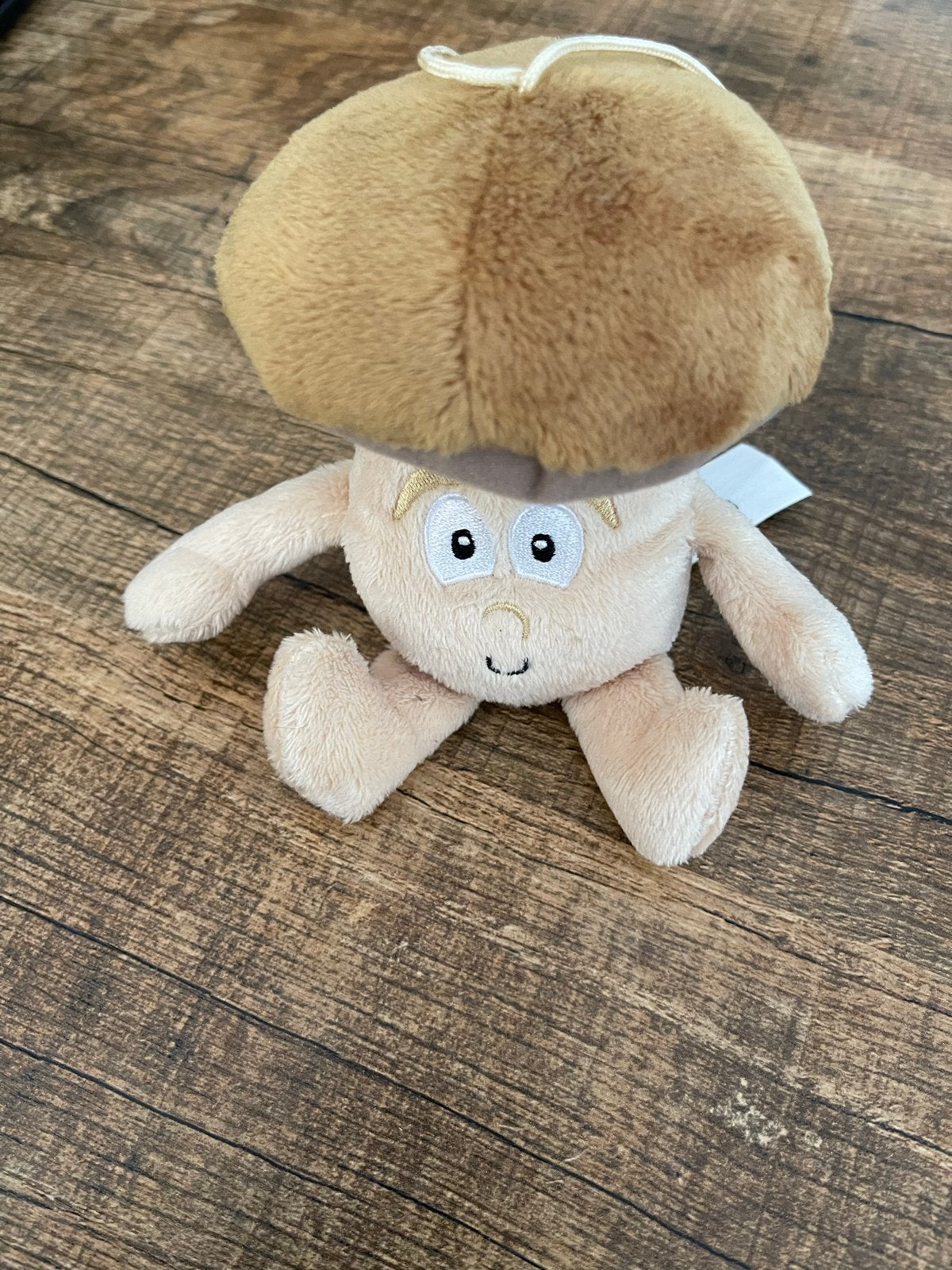 schattige paddenstoel knuffel, Ophalen of Verzenden, Nieuw, Bruin, Overige typen
