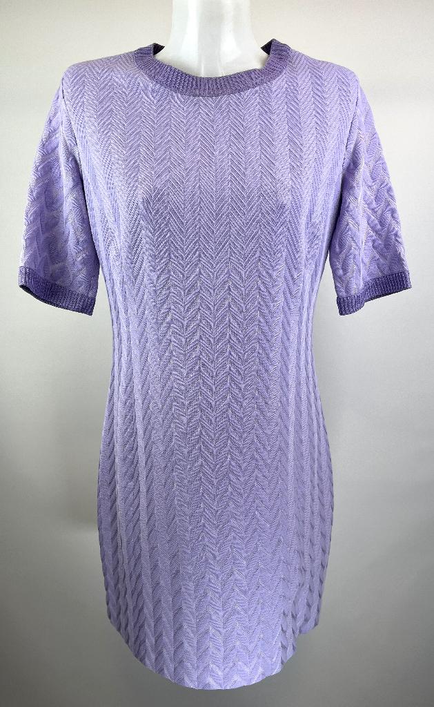 MISSONI paars lila jurk  Maat IT 46 - EU 40, Kleding | Dames, Jurken, Maat 38/40 (M), Paars, Ophalen of Verzenden, Zo goed als nieuw