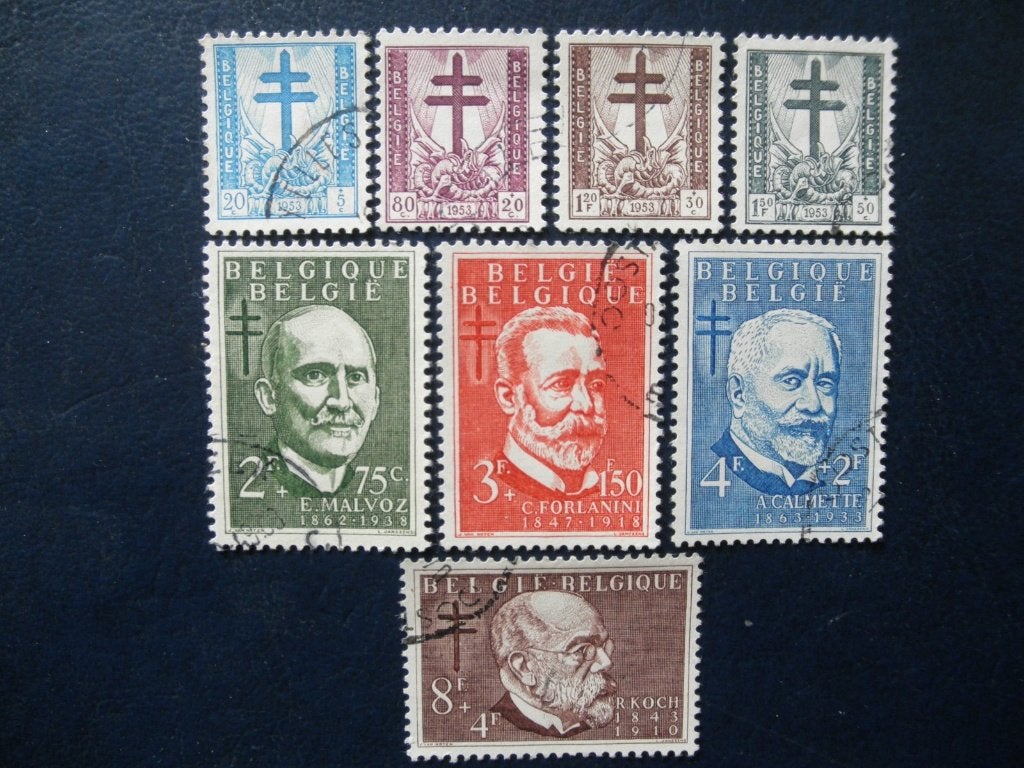 Postzegels België tbc 1953 - cw. 35,00., Ophalen of Verzenden, Gestempeld