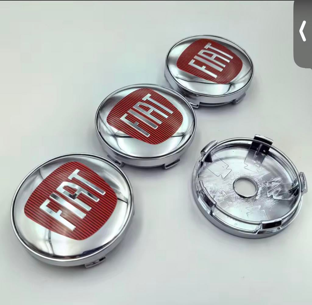 Fiat naafdoppen 60mm naafkapjes wieldoppen, Ophalen of Verzenden, Zo goed als nieuw