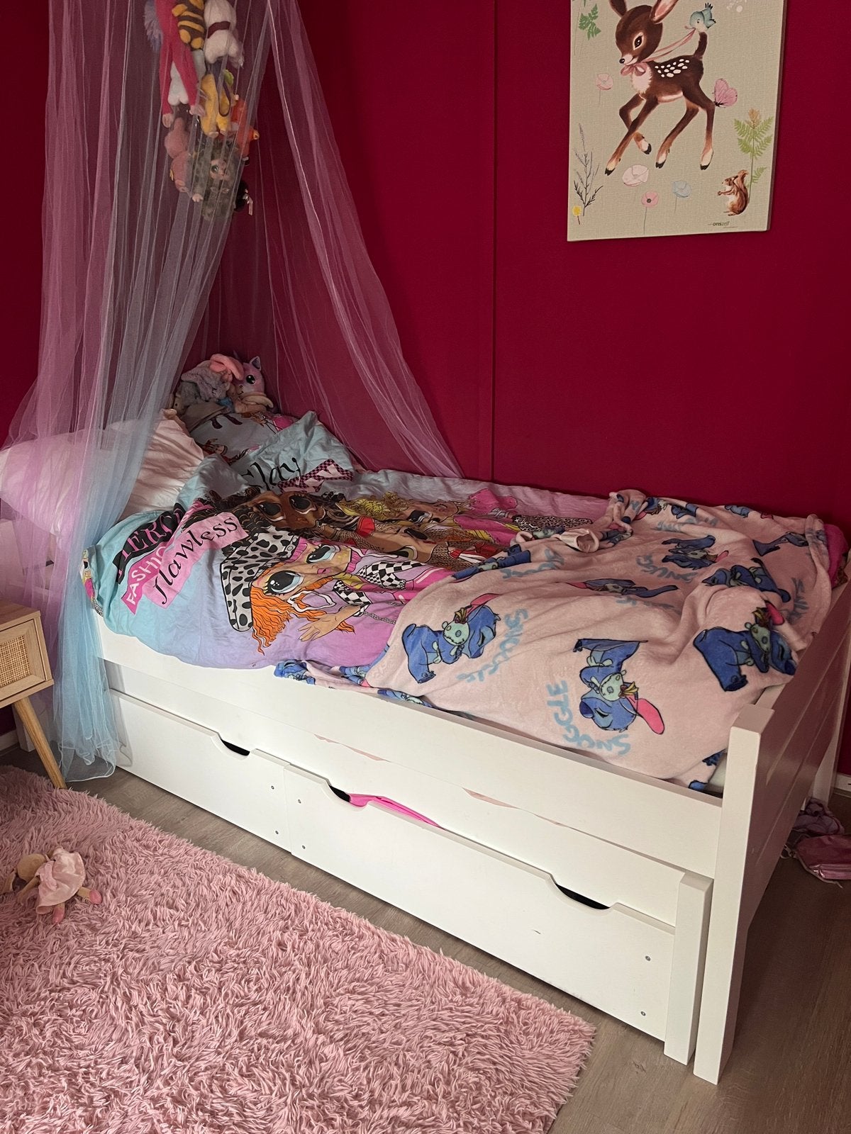 Kinder bed, Ophalen, Gebruikt, 180 cm of meer, 85 tot 100 cm