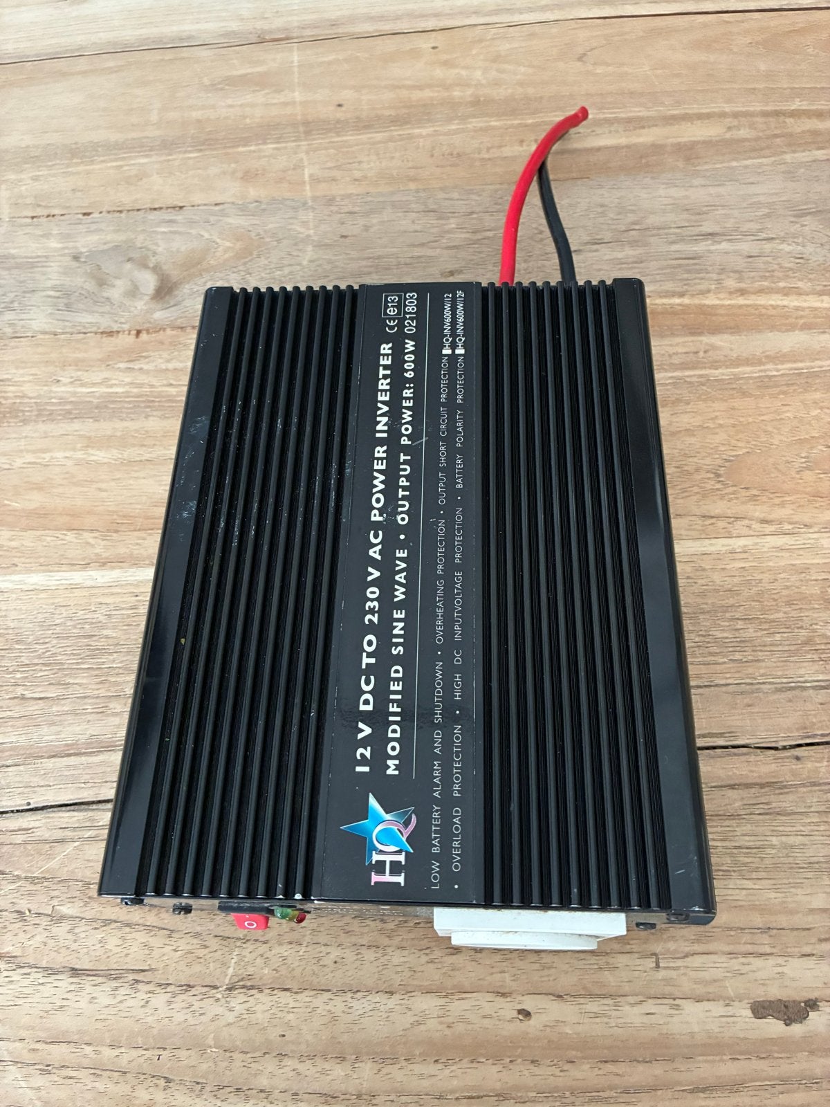 HQ 12V naar 230V AC Omvormer 600W Modified Sinus, Ophalen of Verzenden, Gebruikt