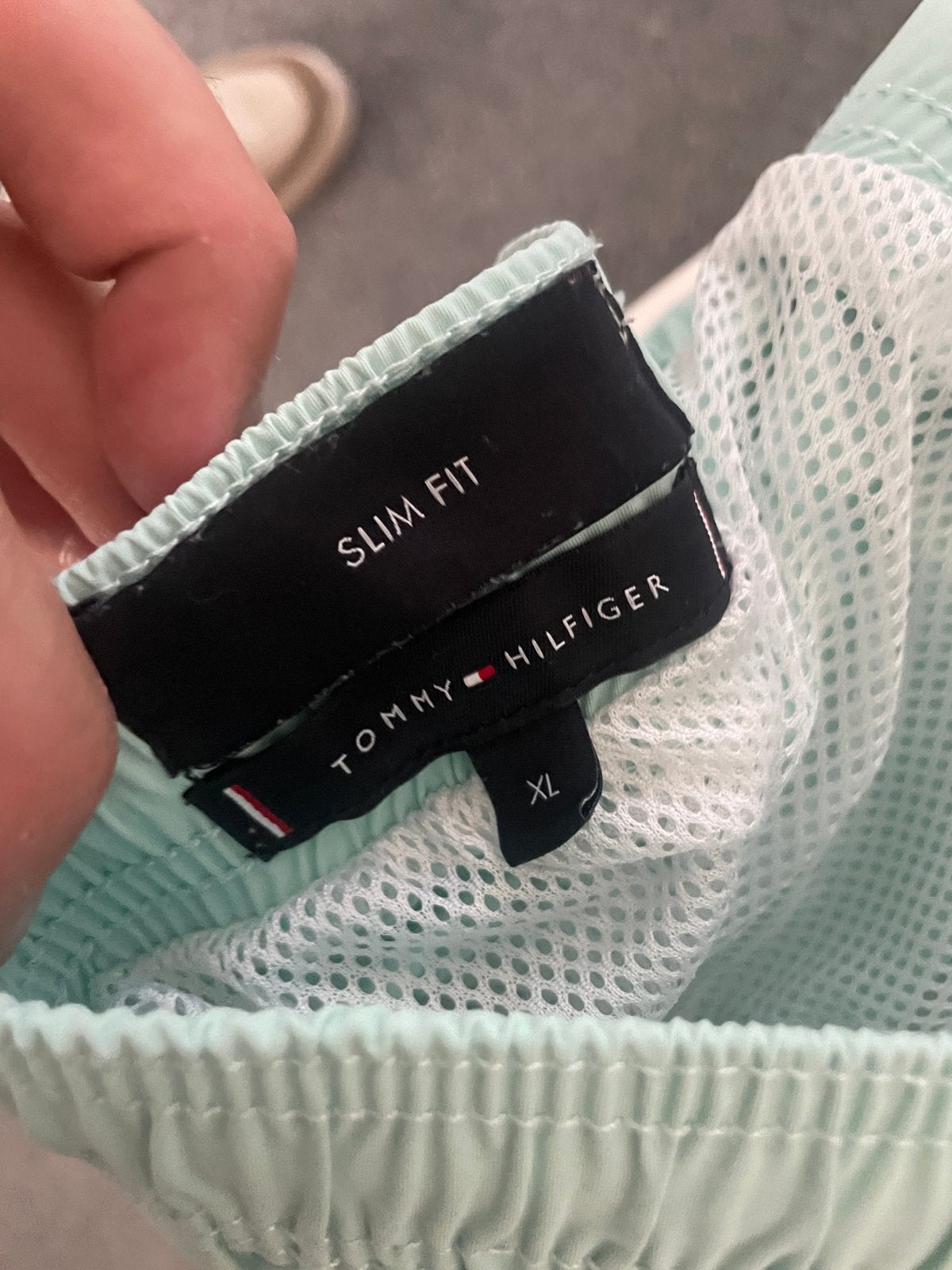Tommy Hilfiger Zwemshort Slim Fit XL Lichtblauw, Ophalen, Maat 56/58 (XL), Blauw, Zwemshort