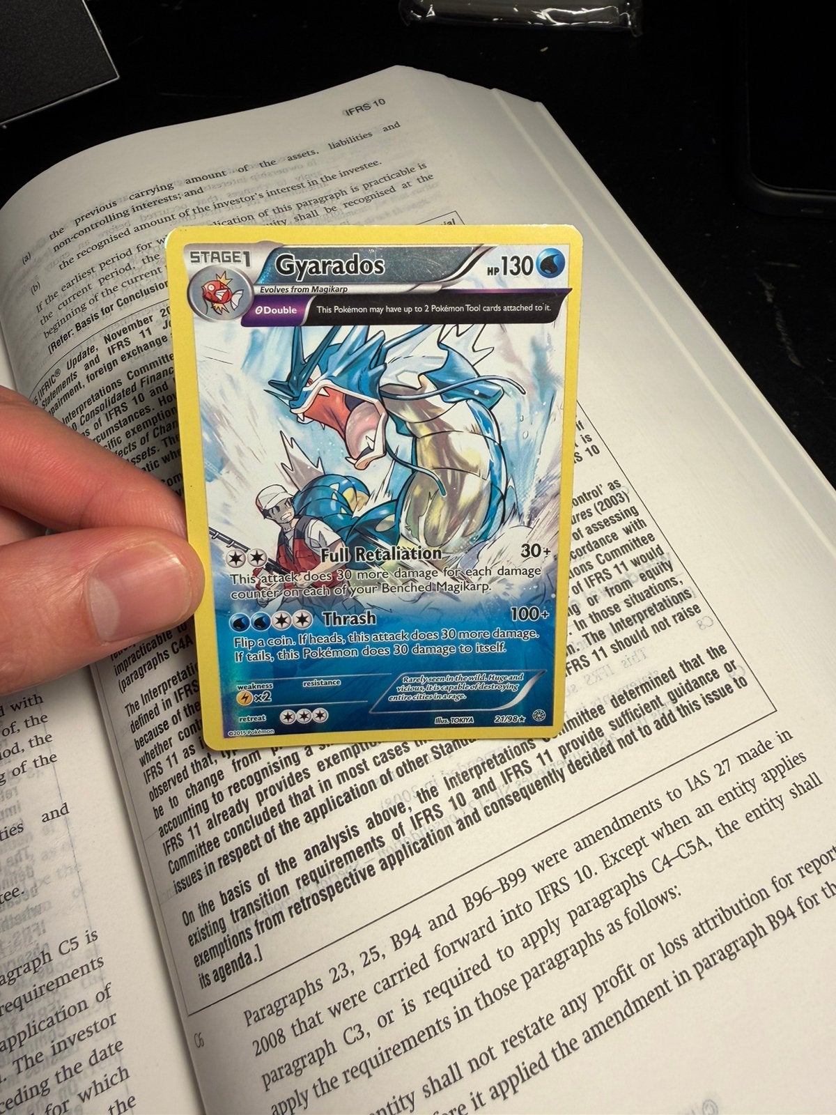 Gyarados Reverse Holo 21/98, Hobby en Vrije tijd, Ophalen of Verzenden, Zo goed als nieuw
