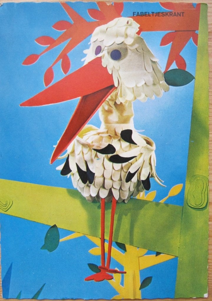 Fabeltjeskrant - juffrouw Ooievaar - 1969, Ophalen of Verzenden, 1960 tot 1980, Gelopen, Overige thema's